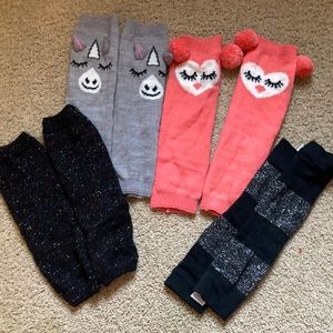 4 pairs of girls leg warmers. Like new condition.